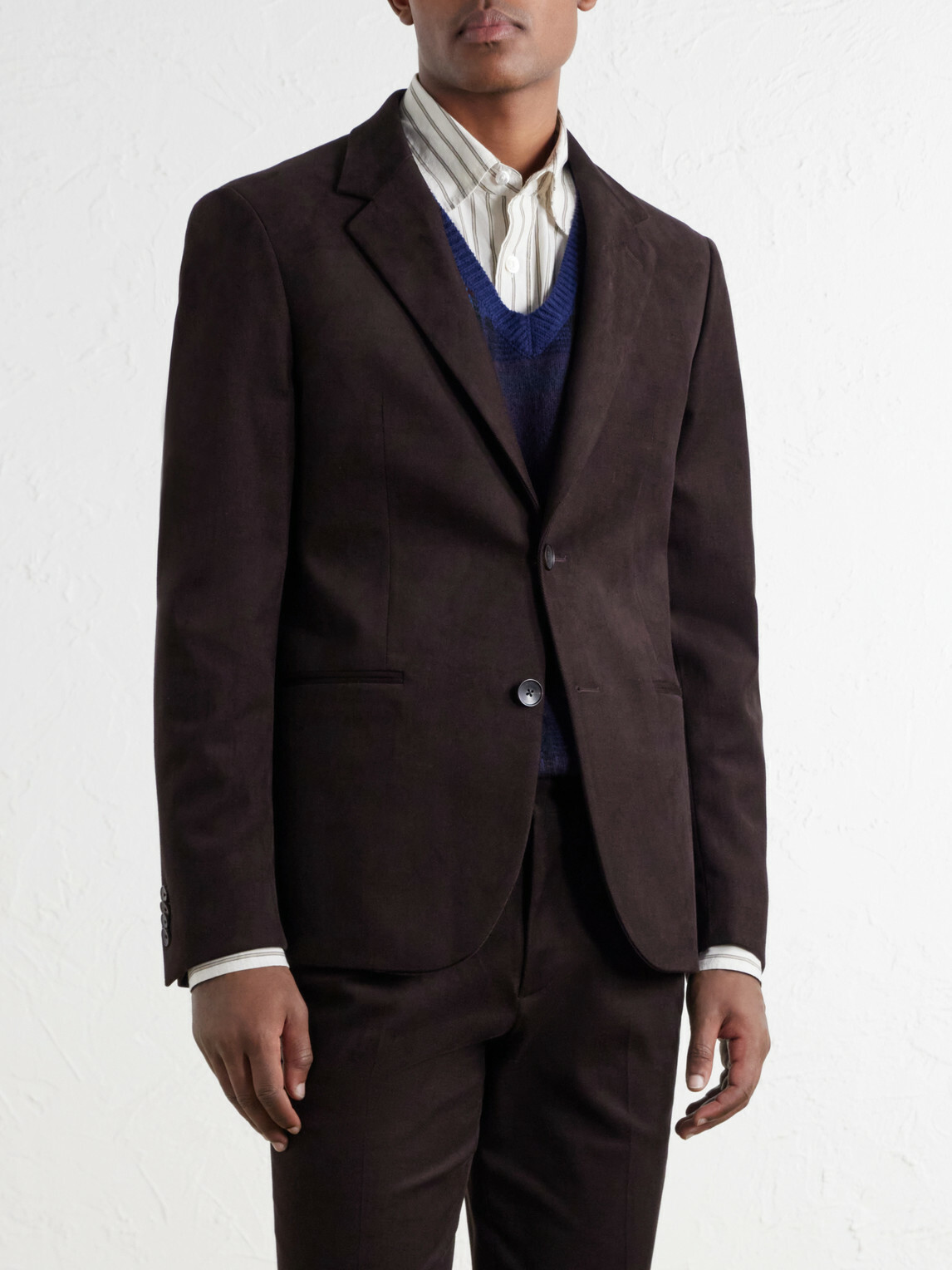 Mr P. - Cotton-Blend Twill Suit Jacket - Brown