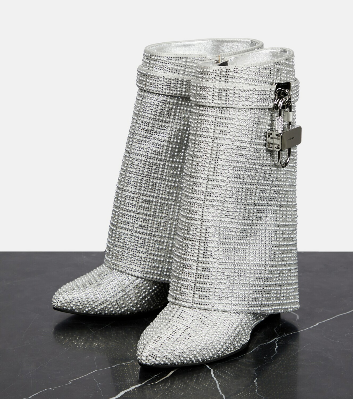 givenchy shark lock ankle boots