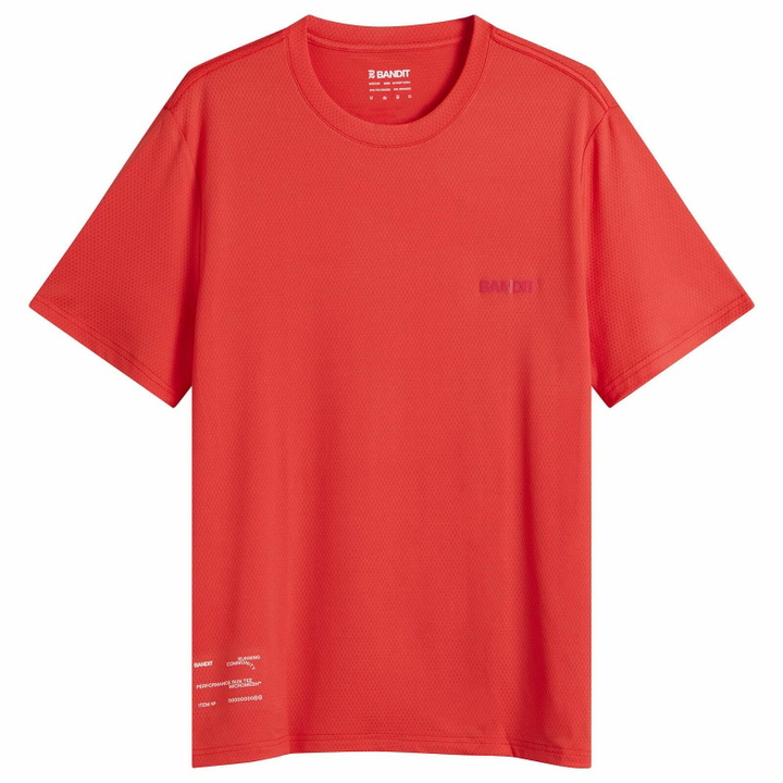 Photo: Bandit Men's MicroMesh Men's Performance T-Shirt in Poppy