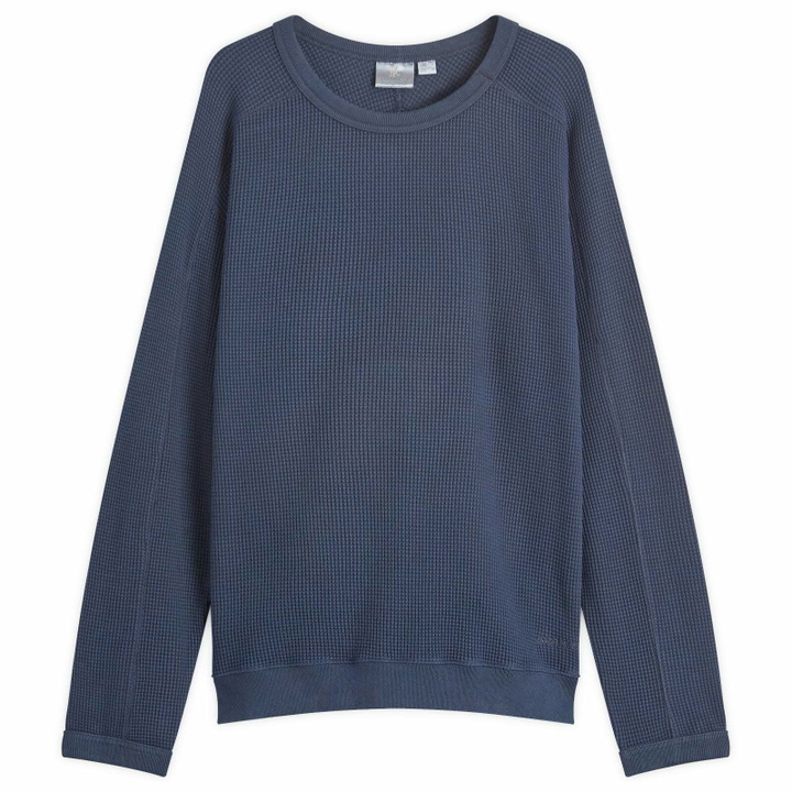 Photo: Gramicci Waffle Crew Sweater in Twilight