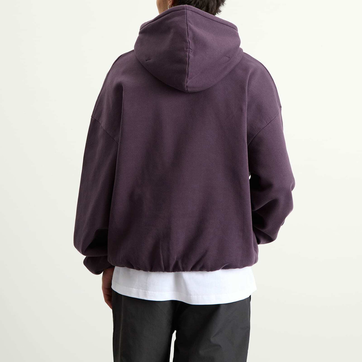 Umbro by Slam Jam Men's Og Logo Mask Hoodie in Dark Purple