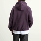 Umbro by Slam Jam Men's Og Logo Mask Hoodie in Dark Purple