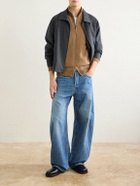 Moncler - Wool and Cashmere-Blend Cardigan - Brown