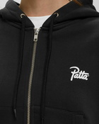 Patta Basic Cropped Zip Hooded Sweater Black Hoodies|Zippers