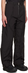 ænrmòus Black Spin Crevice Trousers