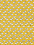 Ferragamo Mens Dylan print silk tie in Yellow