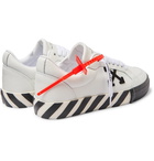 Off-White - Logo-Appliquéd Full-Grain Leather Sneakers - White