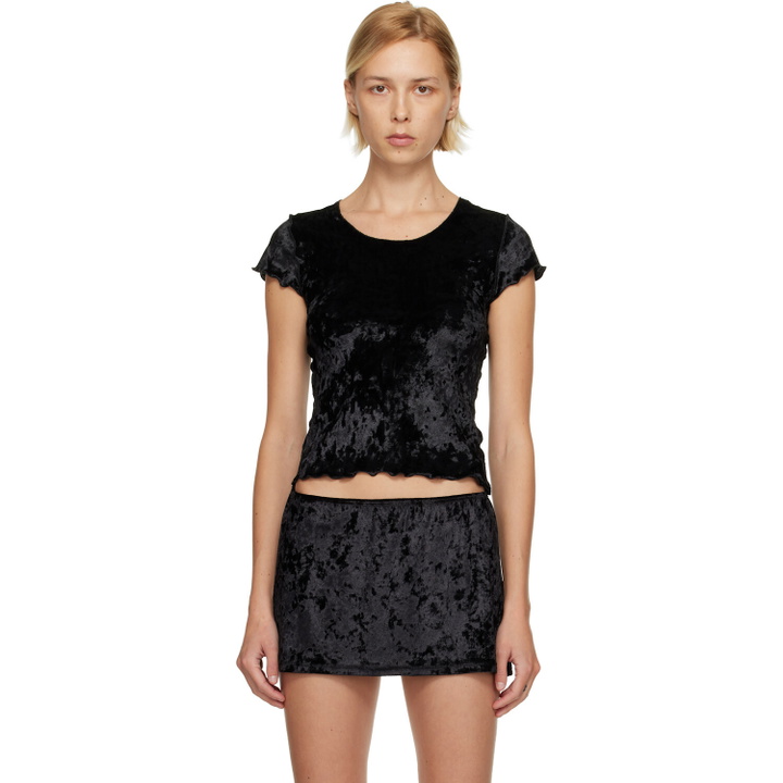 Photo: Maryam Nassir Zadeh Black Isla T-shirt