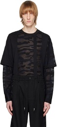 Feng Chen Wang Black Camouflage Sweatshirt