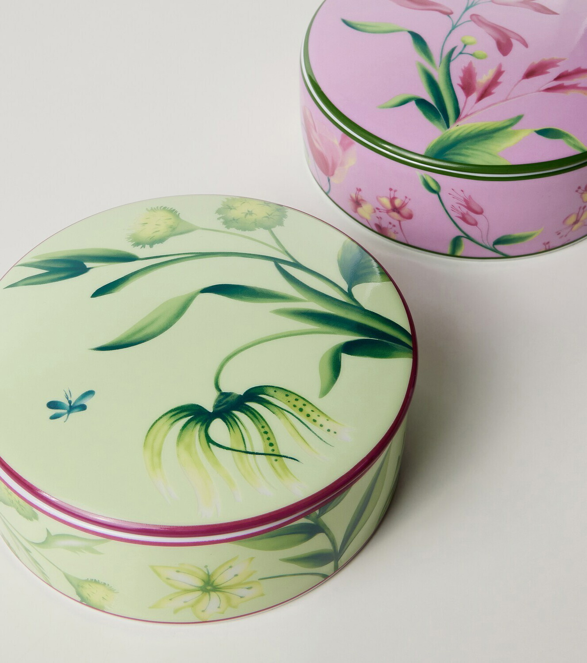 Ginori 1735 Florenza floral porcelain container