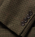 Polo Ralph Lauren - Army-Green Morgan Slim-Fit Houndstooth Wool and Linen-Blend Blazer - Men - Green