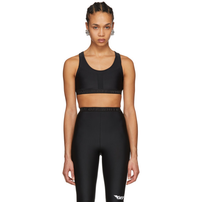 Photo: Off-White Black Active Bra Top