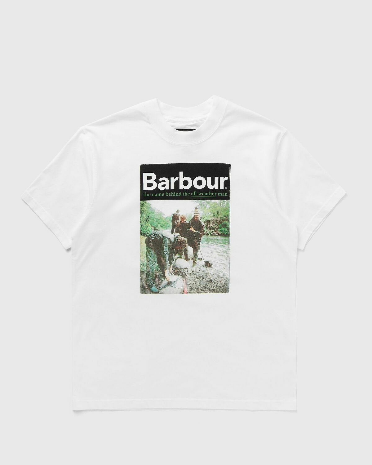 Barbour All-Weather Tee White Mens Shortsleefe