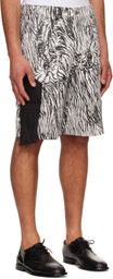 Olly Shinder White & Black Gardiner Shorts