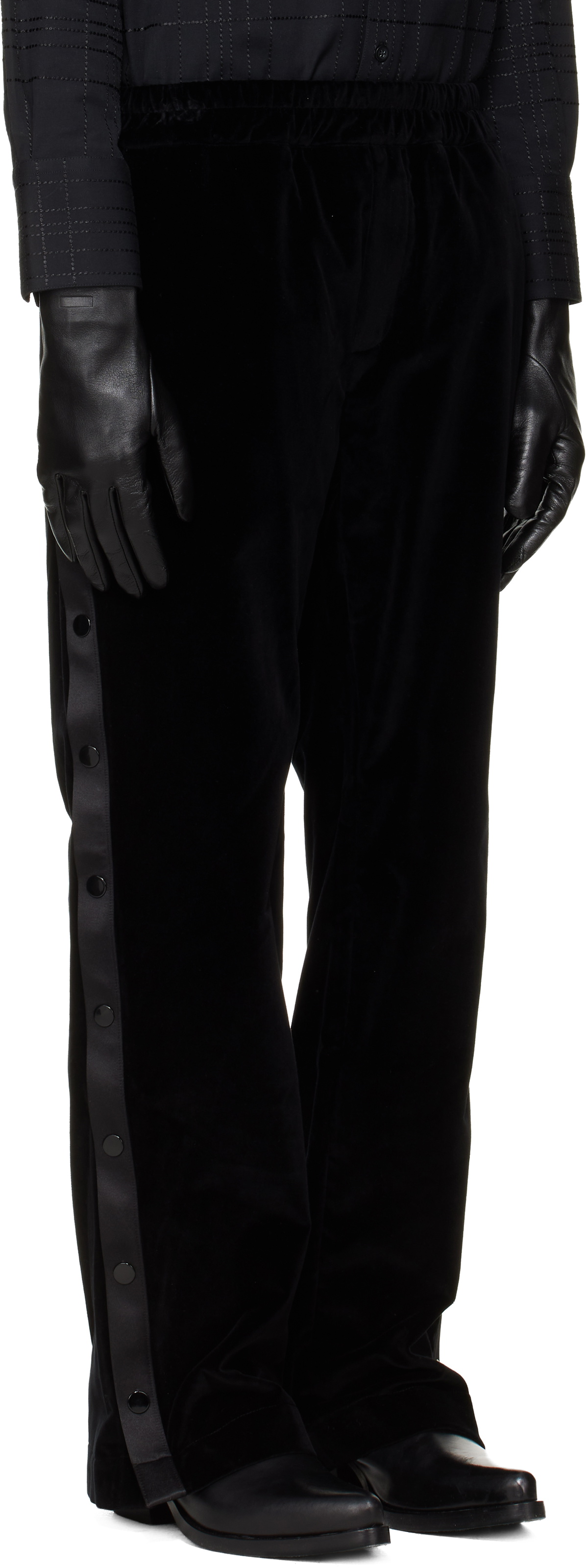 Ernest W. Baker Black Warm-Up Trousers