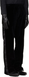 Ernest W. Baker Black Warm-Up Trousers