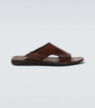 Sabah Lido leather slides