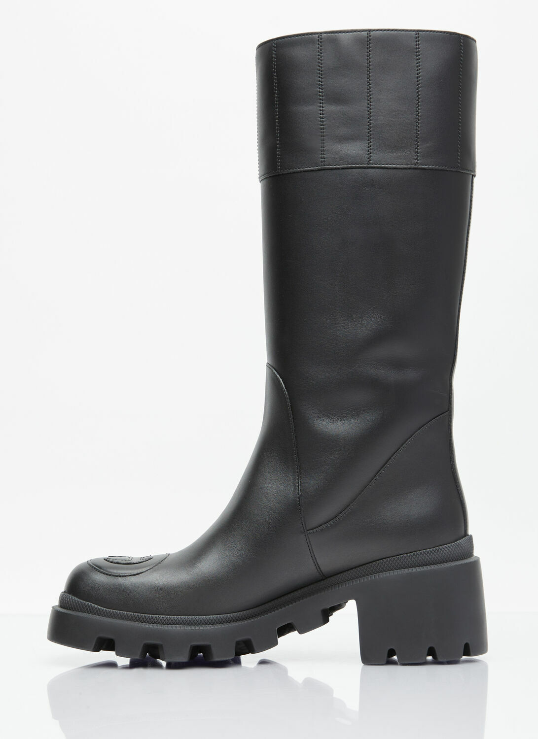 Gucci Interlocking G High Leather Boots