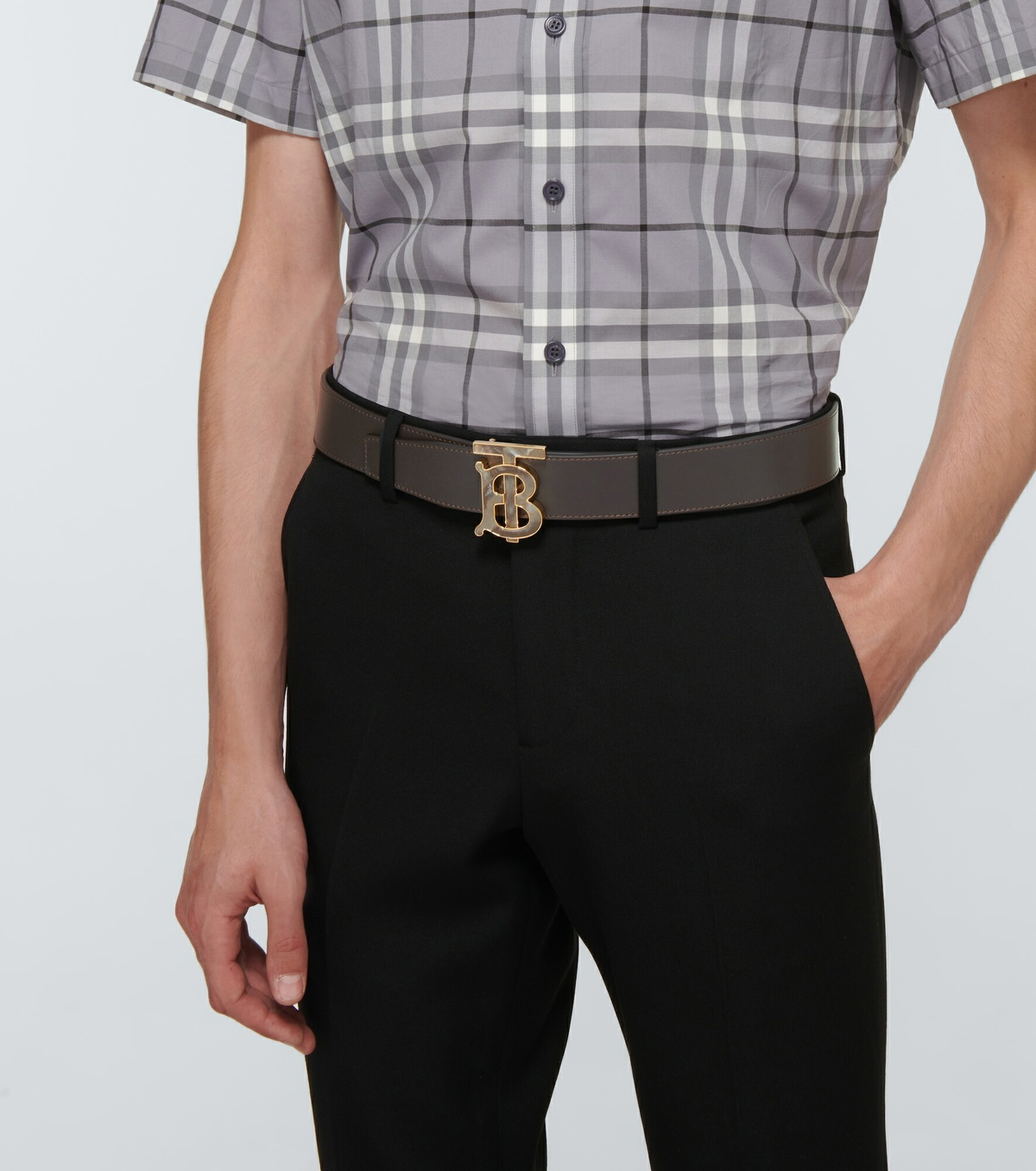 Burberry正規品/関税送料込み TB ロゴ ワイドBelt Burberry TB Logo Reversible Belt | Saks Fifth Avenue