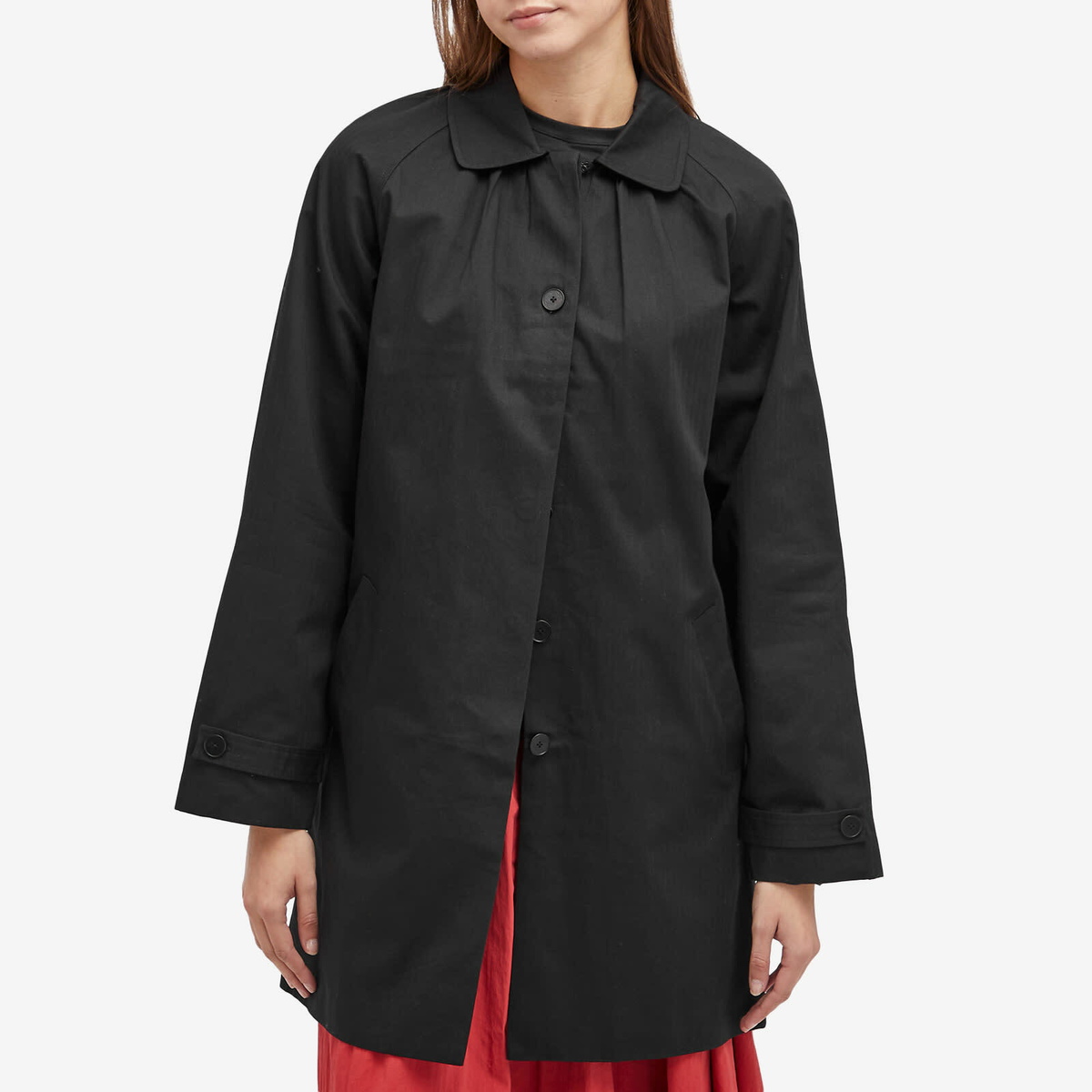 コート Peachy Den Cheri Mac Coat Peachy Den Women's Cheri Mac Coat in Onyx Peachy Den