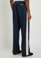 Wales Bonner Motion Panelled Jersey Track Pants Navy