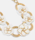 Dolce&Gabbana Embellished floral chain necklace