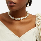 Rejina Pyo Women's Chain Choker in Glass Pearl Gold