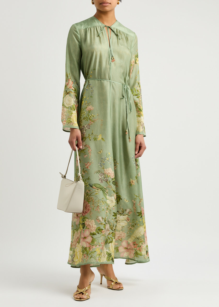 Zimmermann Waverly Floral-print Silk Maxi Dress Multi Floral Zimmermann