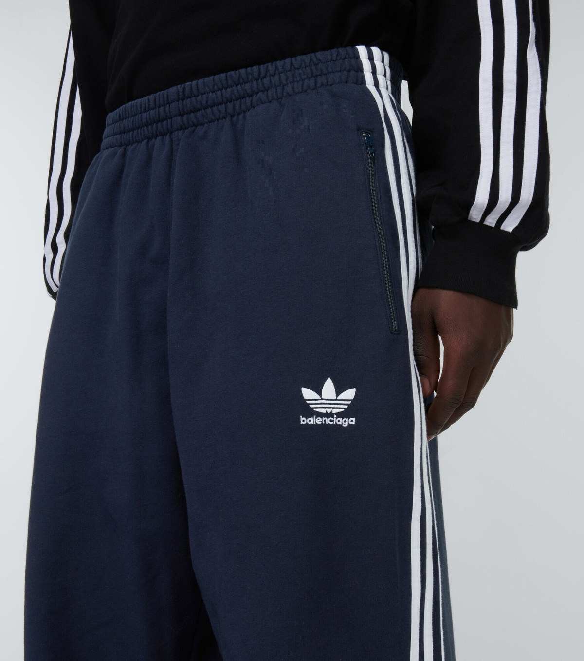 Balenciaga - x Adidas logo cotton sweatpants Balenciaga