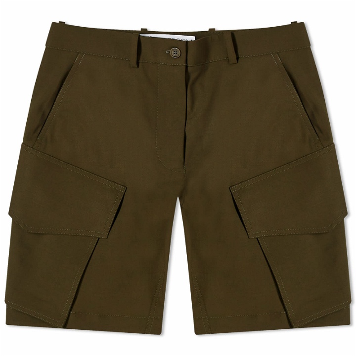 Photo: JW Anderson Women's Cargo Tailored Shorts in Olive
