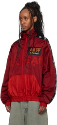 LU'U DAN Red L-D Windbreaker Jacket