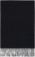Givenchy Black Embroidered Plain Scarf