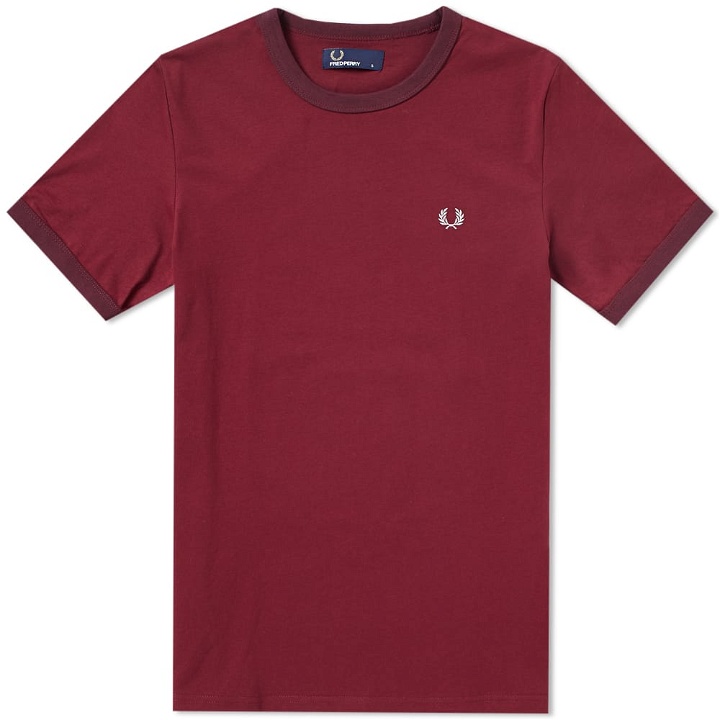 Photo: Fred Perry Ringer Tee Burgundy