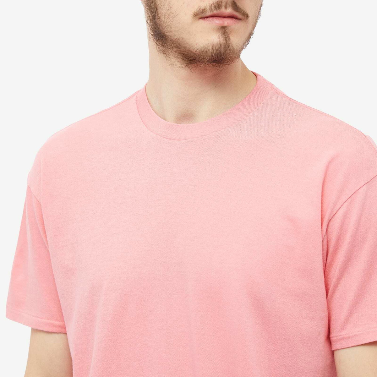 Auralee Short-Sleeve Cotton T-Shirt - Pink