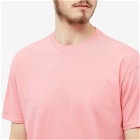 Auralee Men's Seamless Crew T-Shirt in Pink