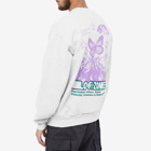 Lo-Fi Men's Psychedelics Crew Sweat in Ash Grey