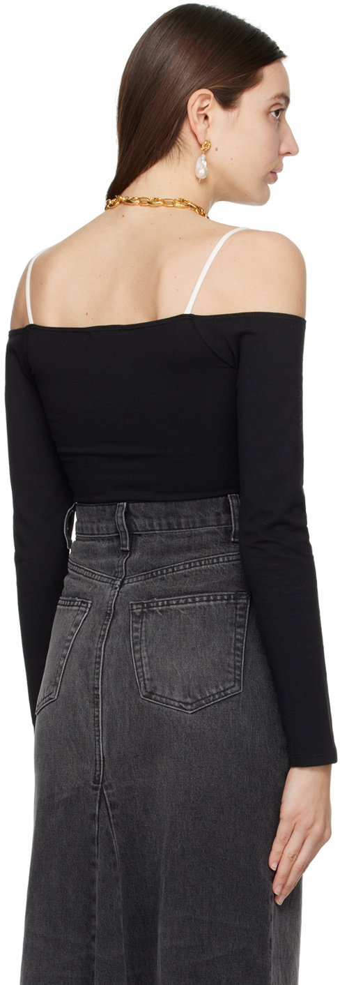 Reformation Black Genesis Long Sleeve T-Shirt