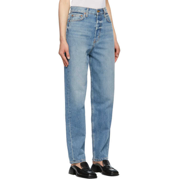 B Sides Blue Claude High Taper Jeans