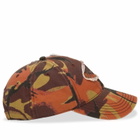 Martine Rose Women's Collage Cap in Orange Camo 