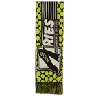END. x Aries Moto Dodgem Scarf in Black/Green 