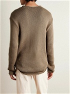 The Row - Anteo Cotton and Cashmere-Blend Sweater - Brown