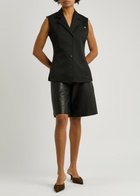 Helmut Lang Modest Jacquard Waistcoat Black