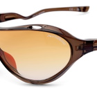 Le Specs x No Problemo Iris Sunglasses in Cocoa/Fire Grad 