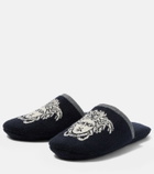 Versace Home Medusa cotton terry slippers