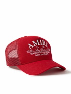 AMIRI - Arts District Logo-Embroidered Cotton-Canvas and Mesh Trucker Cap