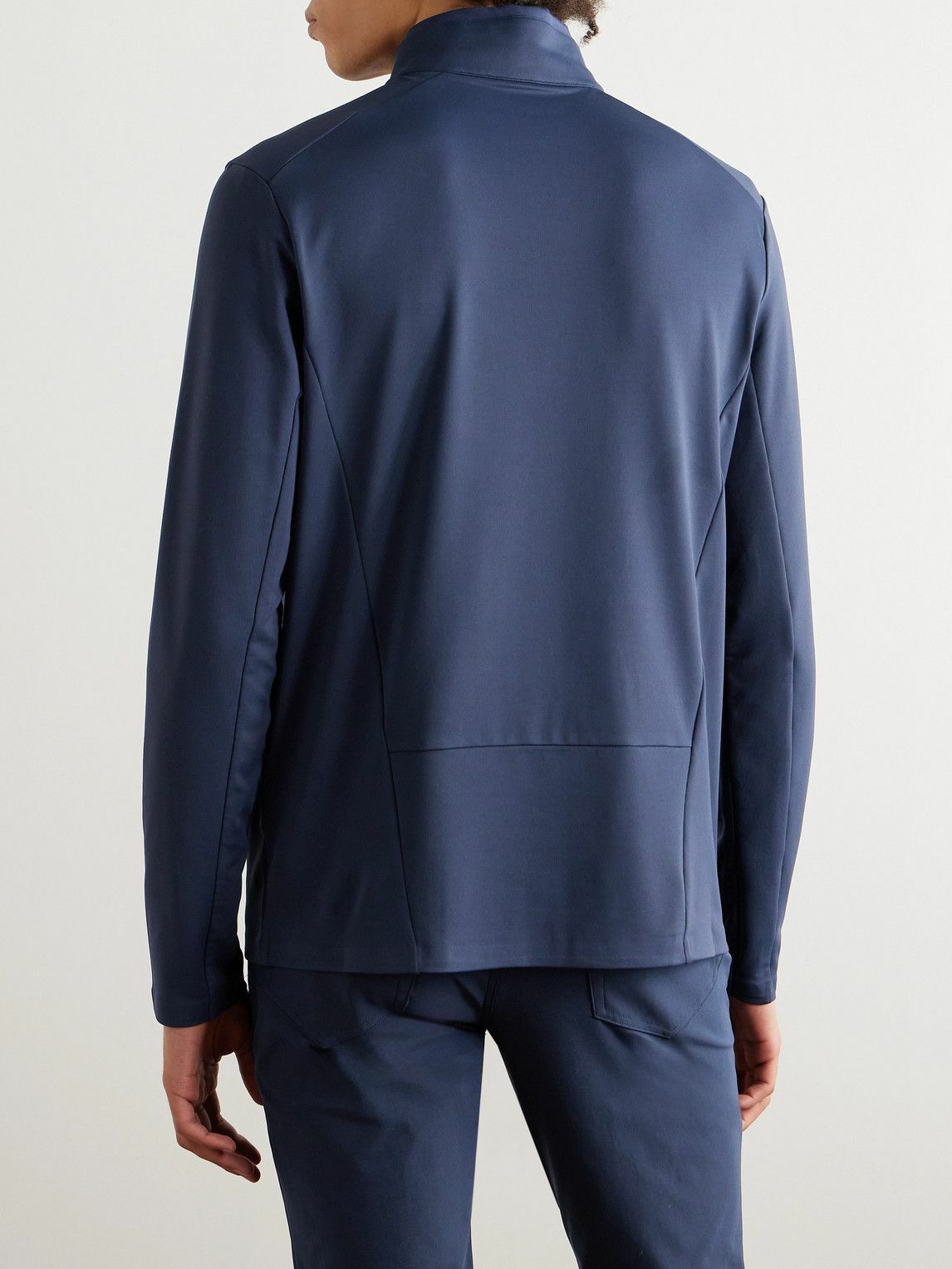 G/FORE - Tech-Jersey Golf Half-Zip Sweatshirt - Blue