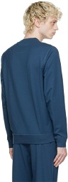 Sunspel Blue Dri-Release Sweatshirt