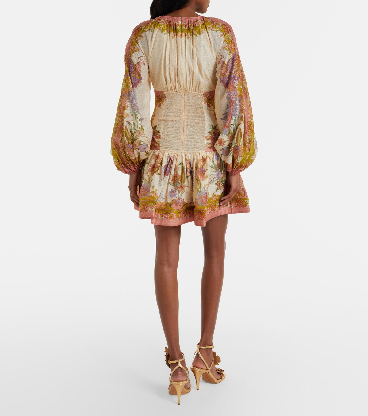 Zimmermann Indra cotton and silk-blend minidress
