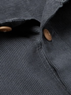 Folk - Garment-Dyed Cotton-Corduroy Shirt - Gray