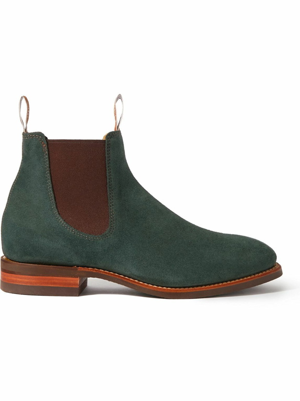 Photo: R.M.Williams - Comfort Craftsman Suede Chelsea Boots - Green